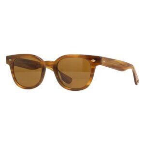 New GARRETT LEIGHT Canter Havana Square 2113 SDT/PCOF Sunglasses Women
